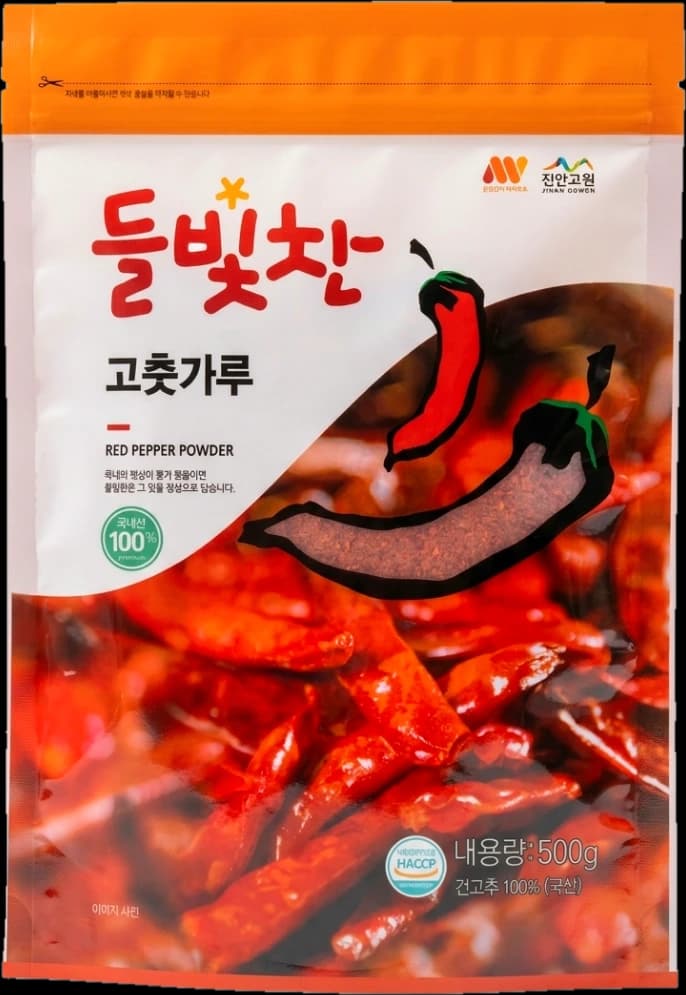 들빛찬 고춧가루 500g 포장